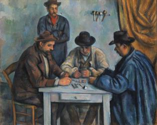 The Card Players, 1890-92 (oil on canvas) | Obraz na stenu