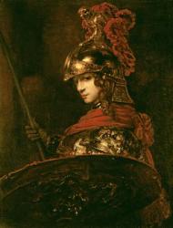 Pallas Athena or, Armoured Figure, 1664-65 (oil on canvas) | Obraz na stenu