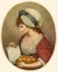 The Orange Seller, after John Hodges Benwell, 18th century. From Illustrierte Sittengeschichte vom Mittelalter bis zur Gegenwart by Eduard Fuchs, published 1909. | Obraz na stenu