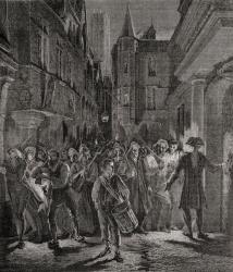 People Take to the Streets of Paris, 1789 (engraving) | Obraz na stenu