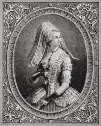 Yolande Martine Gabrielle de Polastron (1749-93) Madame de Polignac, from 'Histoire de la Revolution Francaise' by Louis Blanc (1811-82) engraved by Pannemaker (b.1822) 1847-62 (litho) | Obraz na stenu