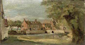 Flatford Mill (oil on panel) | Obraz na stenu