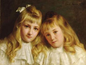 Sisters (oil on canvas) | Obraz na stenu