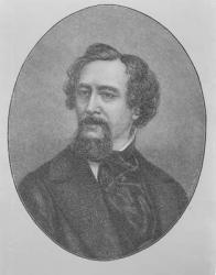 Charles John Huffam Dickens (1812-70) (engraving) | Obraz na stenu