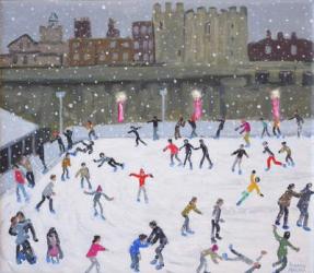 Tower of London Ice Rink,2015,(oil on canvas ) | Obraz na stenu