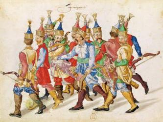 Janissaries, 1583 (w/c on paper) | Obraz na stenu