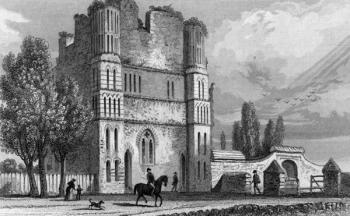 Remains of Malling Abbey, Kent (engraving) | Obraz na stenu