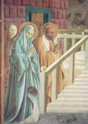 Saint Anne and Joachim at the Presentation of Mary in the Temple, 1433-34 (fresco) (detail) | Obraz na stenu