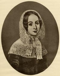 Fredrika Bremer (1801-65) (engraving) | Obraz na stenu