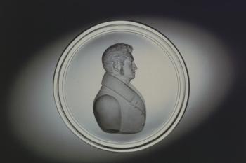 Engraved portrait by Dominick Biemann, Bohemia, 1834 (glass) | Obraz na stenu