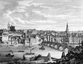 Newcastle-upon-Tyne from the South (engraving) | Obraz na stenu