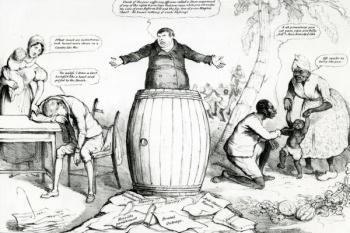 McLean's Monthly Sheet of Caricatures, or the Looking Glass, published by Thomas McLean, print by Robert Seymour, 1832 (engraving) | Obraz na stenu
