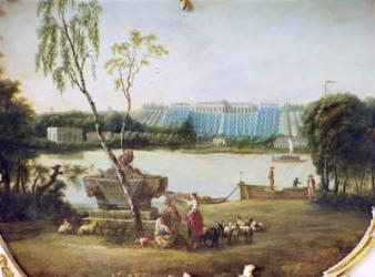 Construction of the terraces at Schloss Sanssouci, 1747 (oil on canvas) | Obraz na stenu