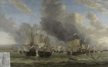 The Battle of Livorno, c.1653-64 (oil on canvas) | Obraz na stenu