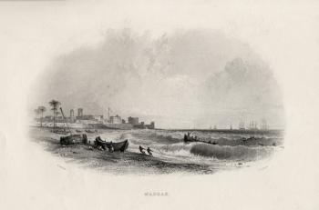 Madras, India, engraved by Charles Cousen (1815-89) (engraving) | Obraz na stenu