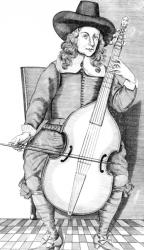 How the Viol is tuned (engraving) (b/w photo) | Obraz na stenu