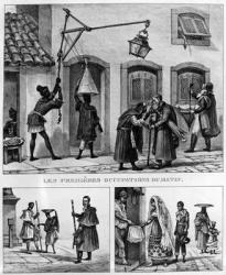 Daily Life in Brazil, from 'Travels in Brazil', lithographed by Thierry Freres, 1839 (litho) | Obraz na stenu