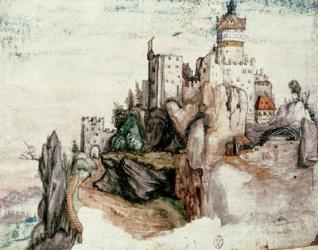 Fortified Castle (w/c on paper) | Obraz na stenu
