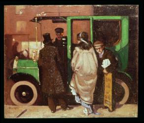 The Taxi Cab, c.1908-10 (oil on canvas) | Obraz na stenu