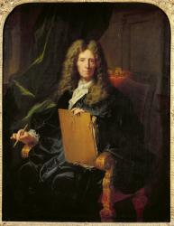 Portrait of Pierre Mignard (1610-95) c.1690 (oil on canvas) | Obraz na stenu