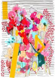 Floral Doodle 3, 2013 (pen, ink, collage and paper) | Obraz na stenu