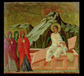 Maesta: The Three Maries at Christ's Tomb, 1308-11 | Obraz na stenu