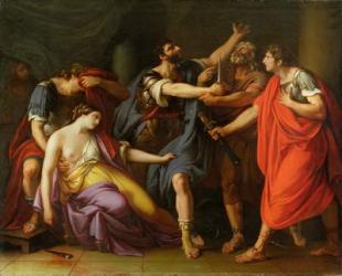 The Death of Lucretia, 1763-67 (oil on canvas) | Obraz na stenu