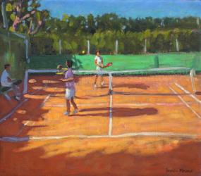 Tennis practise ,Cap d’adge,France,2013,(oil on canvas) | Obraz na stenu