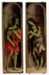 St. John the Baptist and St. Mary Magdalene (oil on panel) | Obraz na stenu