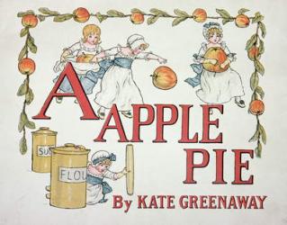 Illustration for the letter 'A' from 'Apple Pie Alphabet', published 1885 (colour litho) | Obraz na stenu