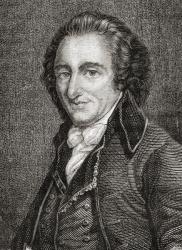 Portrait of Thomas Paine (1737-1809) (engraving) | Obraz na stenu