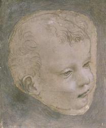 Head of a Child (pencil on paper) | Obraz na stenu