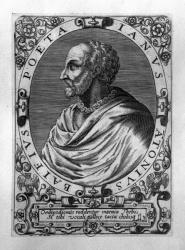 Portrait of Jean Antoine de Baif (1532-89) (engraving) (b/w photo) | Obraz na stenu