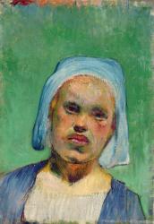 Head of a Breton (oil on canvas) | Obraz na stenu