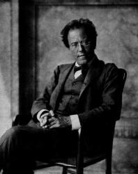 Portrait of Gustav Mahler, 1907 (b/w photo) | Obraz na stenu