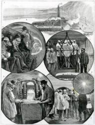 A visit to the Channel Tunnel, illustration from 'The Graphic' 4th March, 1882 (engraving) | Obraz na stenu
