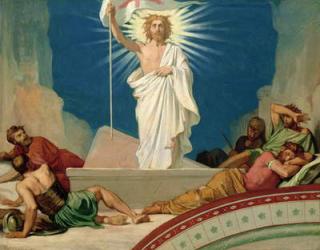 Study for the Resurrection of Christ, 1860 (oil on card) | Obraz na stenu