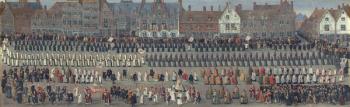 The Ommegang in Brussels on 31st May 1615: Procession of Notre Dame de Sablon (oil on canvas) | Obraz na stenu