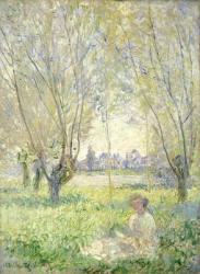 Woman seated under the Willows, 1880 (oil on canvas) | Obraz na stenu