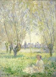 Woman seated under the Willows, 1880 (oil on canvas) | Obraz na stenu