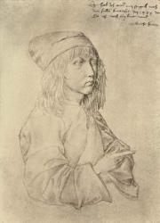 Self portrait at the age of thirteen, 1484 (pencil) | Obraz na stenu