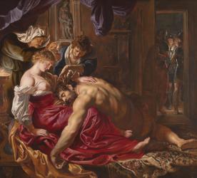 Samson and Delilah, c.1609 (oil on panel) | Obraz na stenu