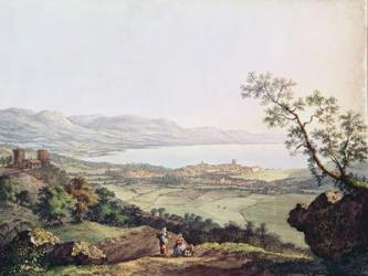 View of Geneva from Saconex in Savoy (engraving) | Obraz na stenu