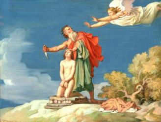 The Sacrifice of Isaac, 1860 (oil on board) | Obraz na stenu