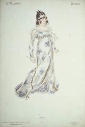 Costume design in 'Tosca' by Giacomo Puccini (1858-1954) (w/c on paper) | Obraz na stenu