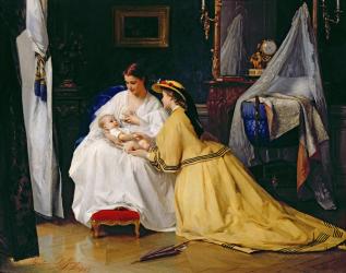 First Born, 1863 (oil on panel) | Obraz na stenu