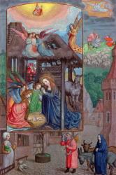 Codex Ser Nov 2844 Birth of Christ, from the Rothschild Prayer Book (vellum) | Obraz na stenu