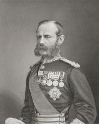 Field Marshal Frederick Sleigh Roberts, 1st Earl Roberts, 1883 (engraving) | Obraz na stenu