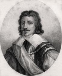 Robert Greville, engraved by Geremia, illustration from 'A catalogue of Royal and Noble Authors, Volume II', published in 1806 (litho) | Obraz na stenu