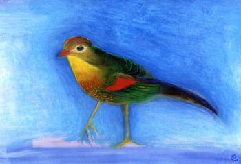 Nightingale Light, 2012, (oil pastel on paper) | Obraz na stenu